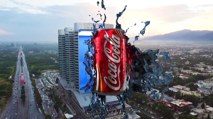 do reality 3d billboard cgi and banner unroll cgi vfx