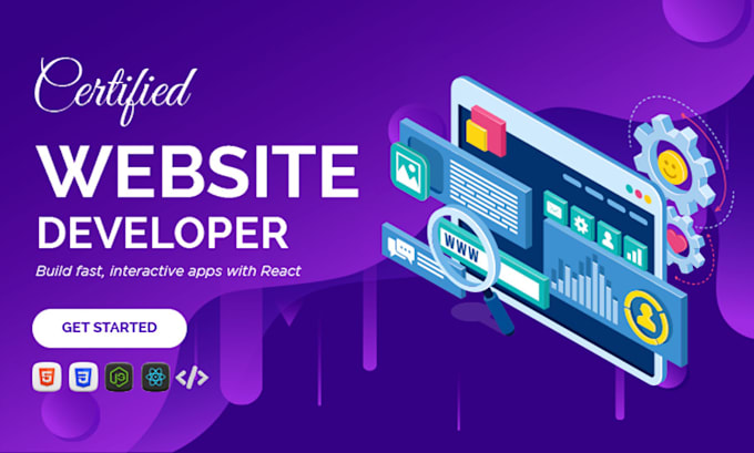 develop or redesign a custom website as a full stack developer