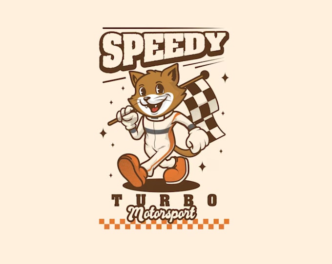 creative vintage mascot cartoon character logo