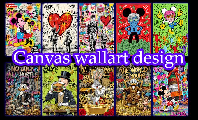 do custom printable canvas wall art designs