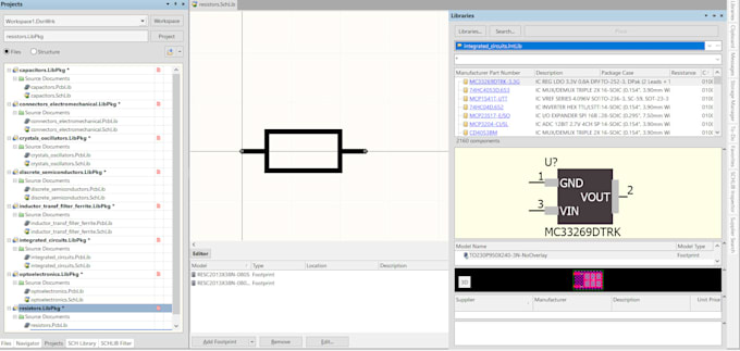 creat pcb component or library in altium or kicad or eagle