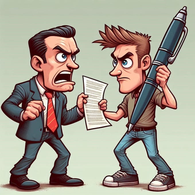 create a political or satirical cartoon