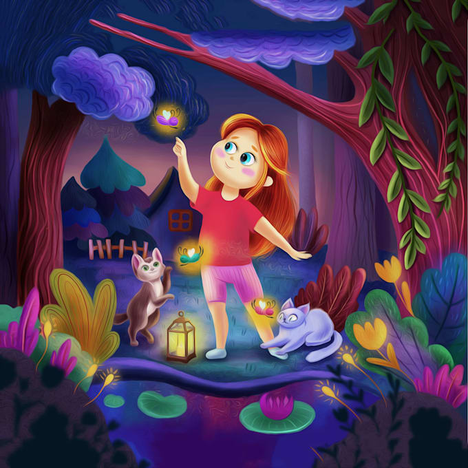 children story book illustration children story book illustration