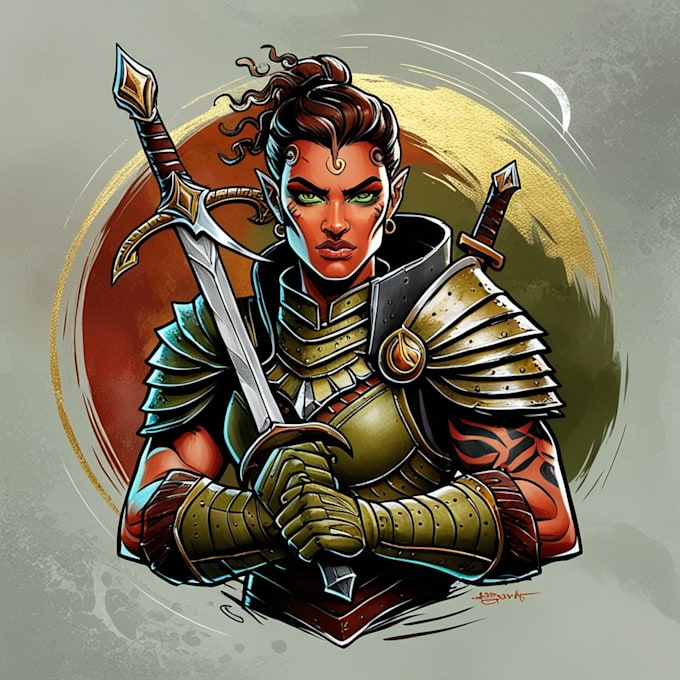 Dnd Characters Doing Math Do a dnd character art and dnd character art by Nirieldras49 | Fiverr