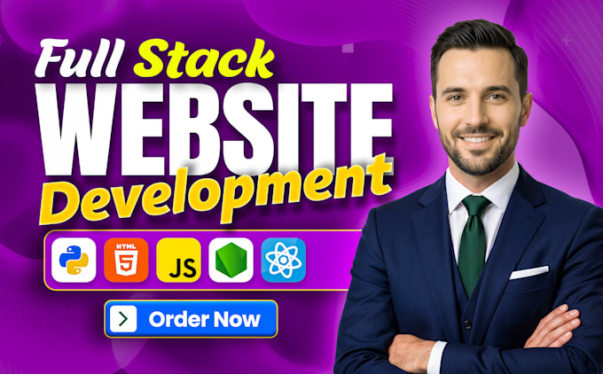 do website development, build custom website design as full stack web developer