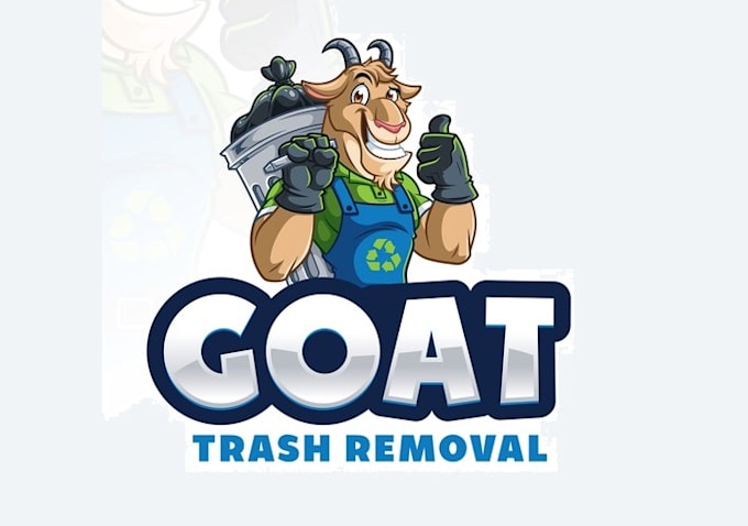 design unique goat character challenge logo