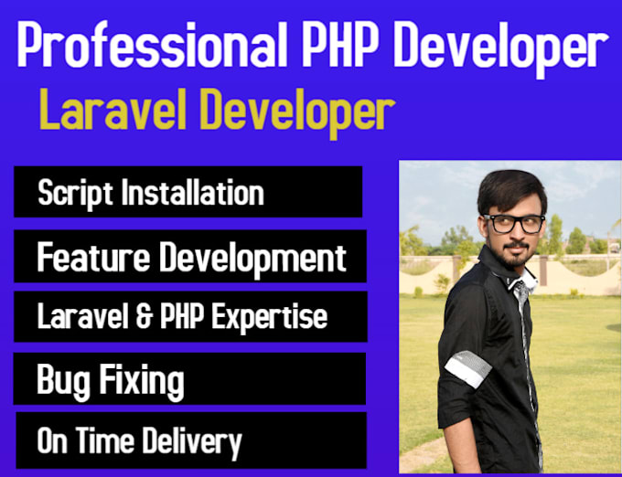 develop PHP laravel website and fix php laravel bugs