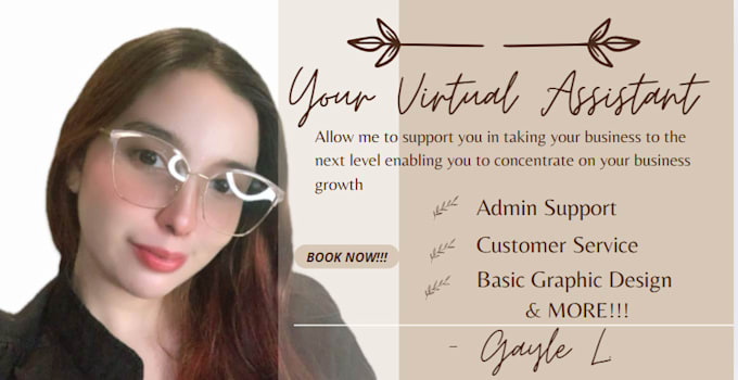 be your top notch virtual assistant