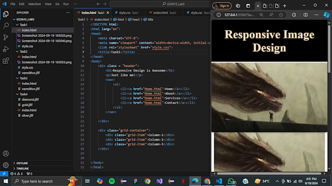 create a professional responsive web design