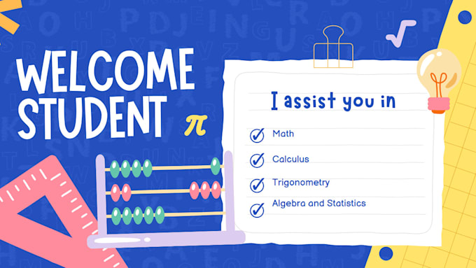 assist you in math, calculus, algebra, statistics and trigonometry