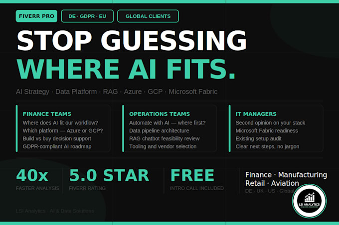 give consulting on your ai and data strategy and give you a clear action plan