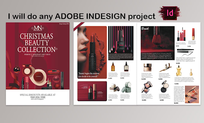 design catalog or magazine and adobe indesign any projects