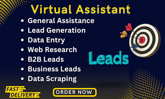 your virtual assistant for lead generation, data entry