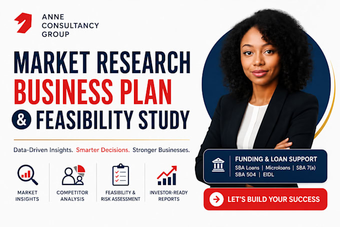 do market research, business plan and feasibility study