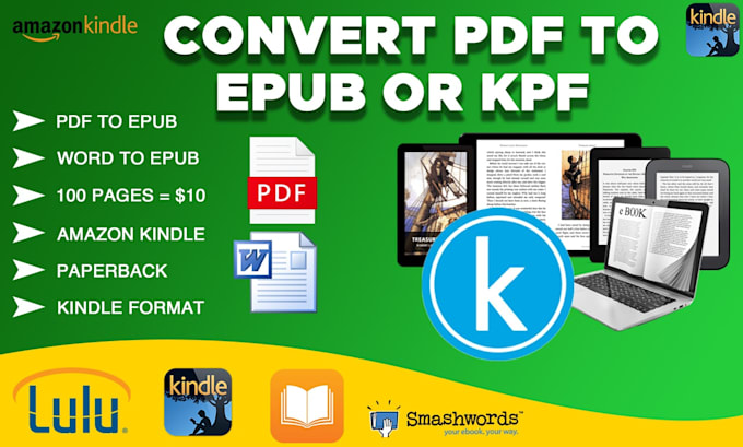 convert pdf to epub and do ebook formatting
