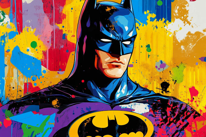 draw comic superhero pop art portraits