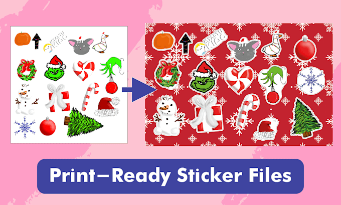create cutlines and die cut for your stickers design