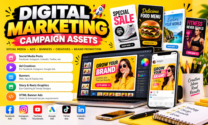 design digital marketing campaign assets