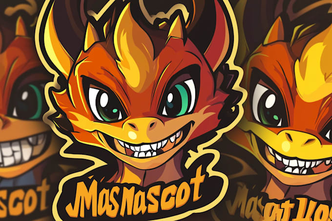 design a unique cartoon mascot logo