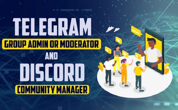 be your community manager for marketing on telegram, discord, twitter promotion