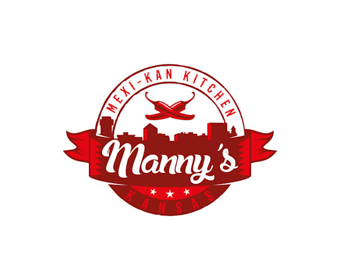 make famous modern mexican food truck logo