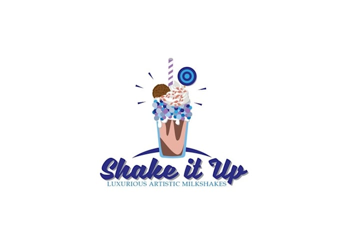 make existing milk shake food truck logo