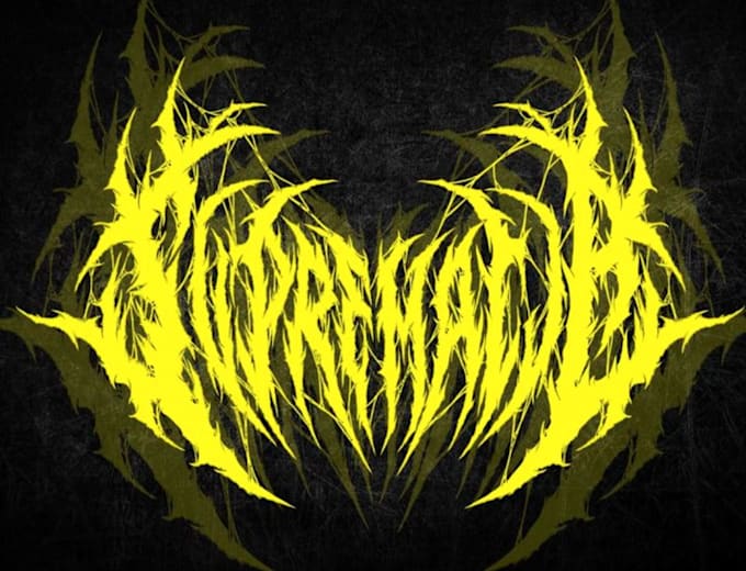 make hardcore and metal band logo