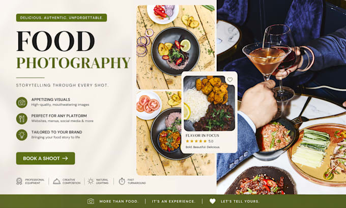 be your london food photographer for restaurants
