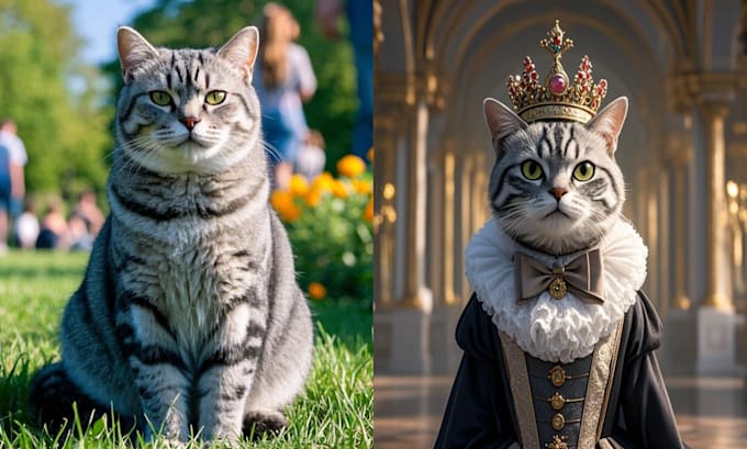 custom noble aristocratic pet portraits for your beloved pets