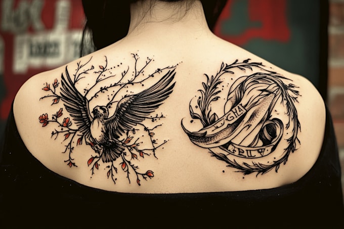 create arabic and persian minimal calligraphy tattoo