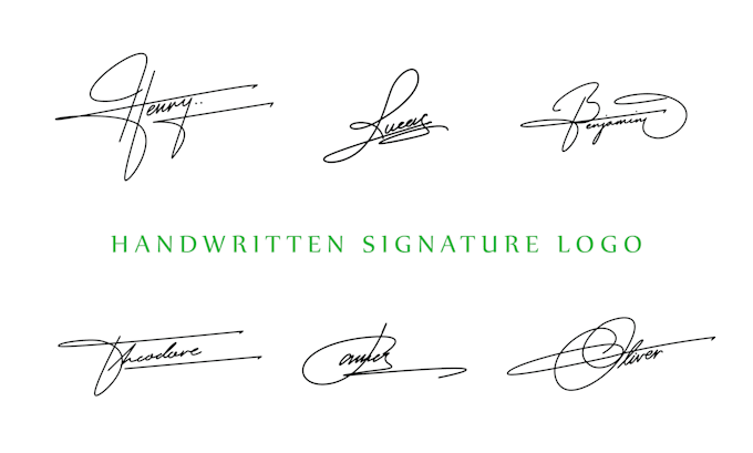 do handwritten signature logo
