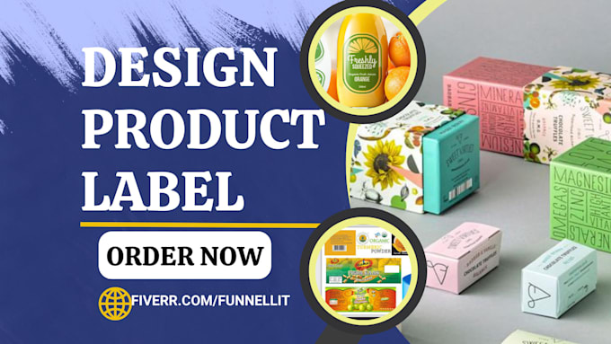 design product label candle label bottle label packaging design shopify store