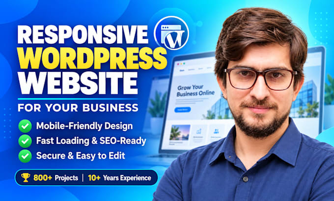 design a responsive wordpress website for your business