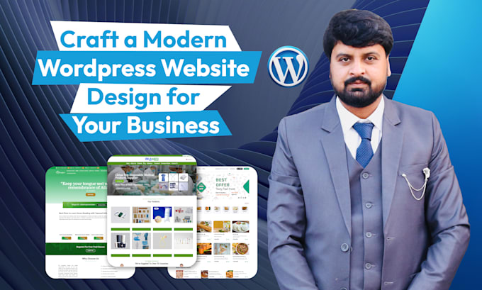 craft a modern wordpress website design for your business