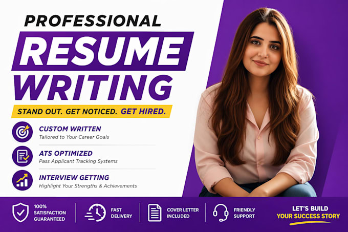 write your ats resume, cv, cover letter and linkedin
