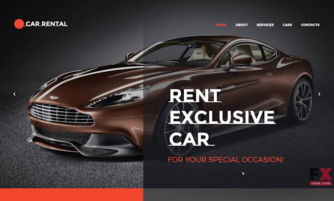 design car rental website car detailing website car wash website automotive webs