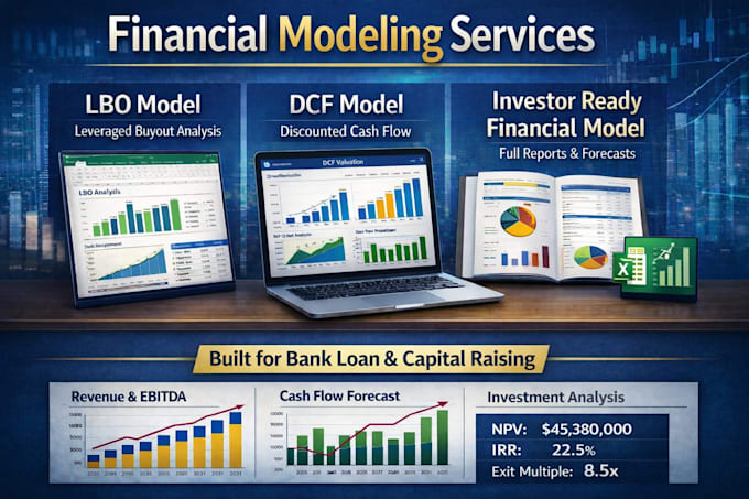 do financial model,business valuation,lbo model, dcf analysis,financial analysis