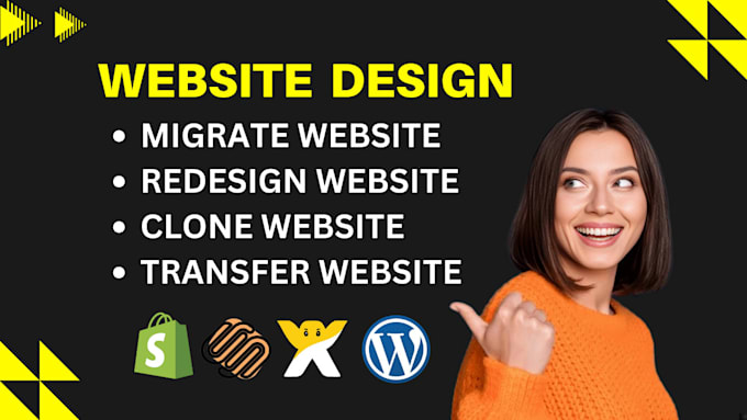 redesign clone migrate wix webflow shopify squarespace to wordpress website