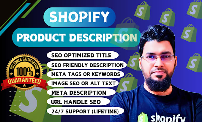 be your shopify expert and product description writer