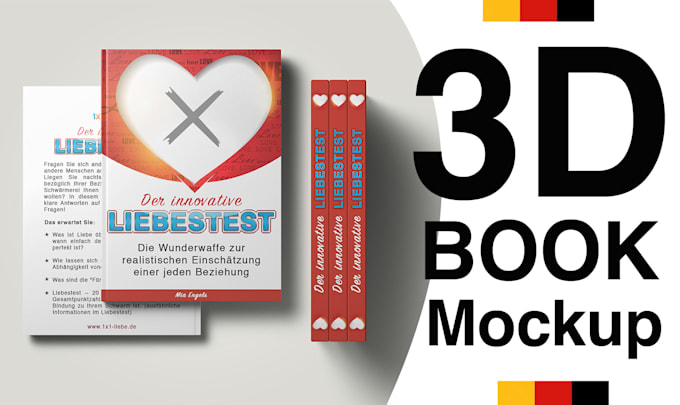 3d book mockup cover and inside pages