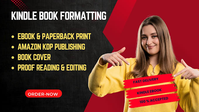 do professional book formatting , layout design, and publishing on amazon kdp