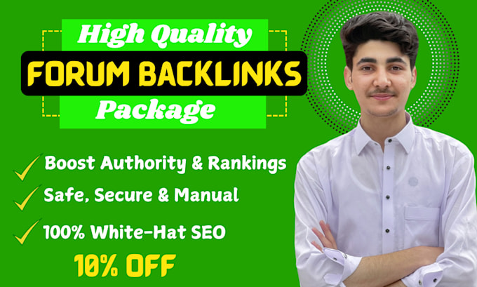do forum profile and foundation backlinks with white hat SEO