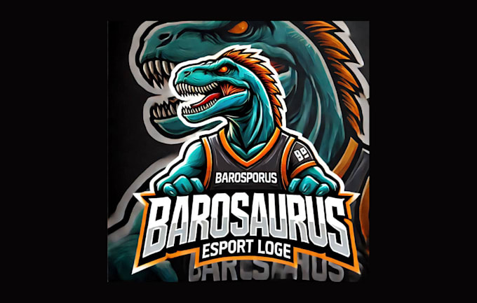 design  creative barosaurus mascot logo within two days