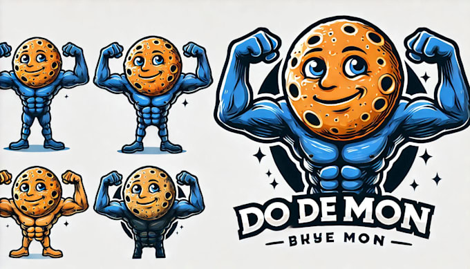 do demon unique mascot logo design service for company