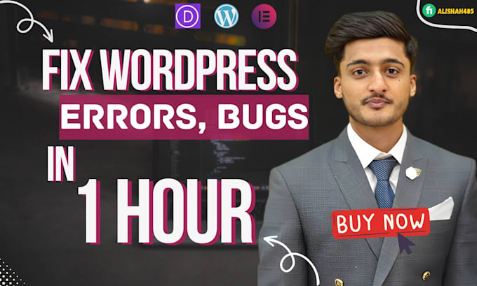 fix wordpress errors critical bugs website, elementor pro issues, divi expert