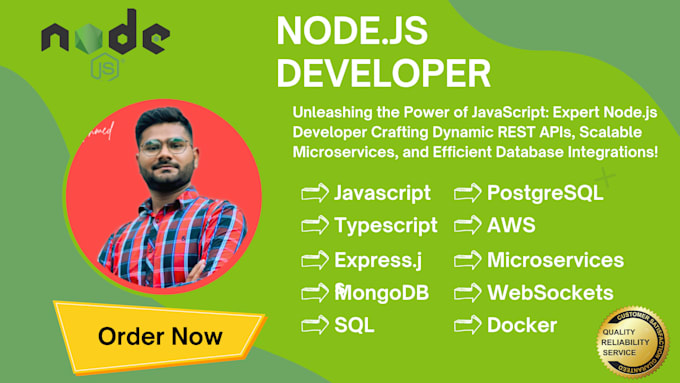 make express js, node js, graphql, mongodb, javascript typescript development
