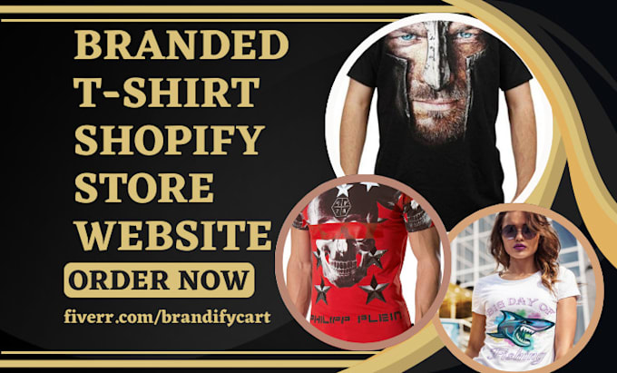 design tshirt shopify print on demand branded tshirt dropshiping store website