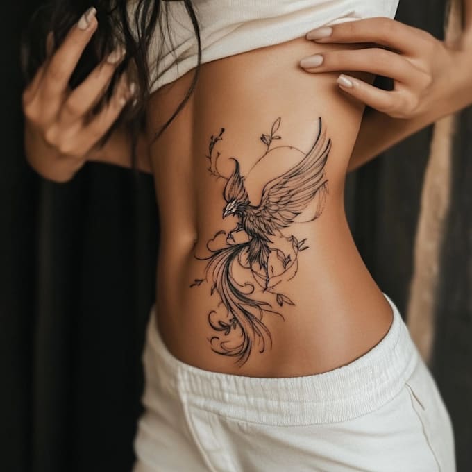 draw professional realistic tattoo design