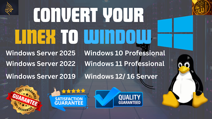 convert your linux vps to windows