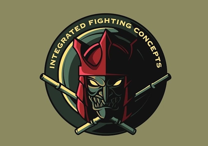 design modern martial arts training logo